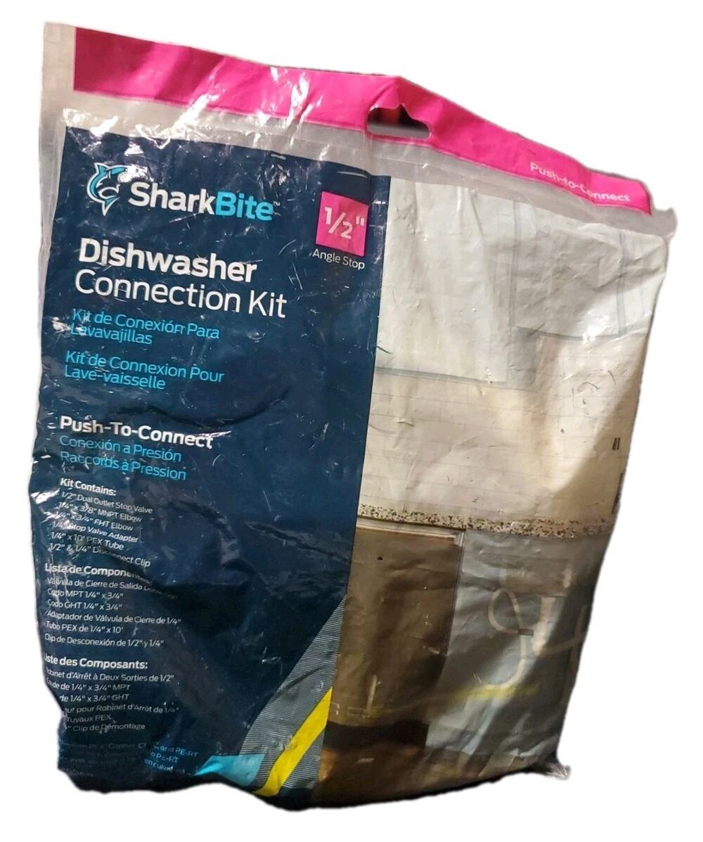 SharkBite 1/2 in Angle Stop Toilet Connector NEW Sealed Push‑To‑Connect Valve